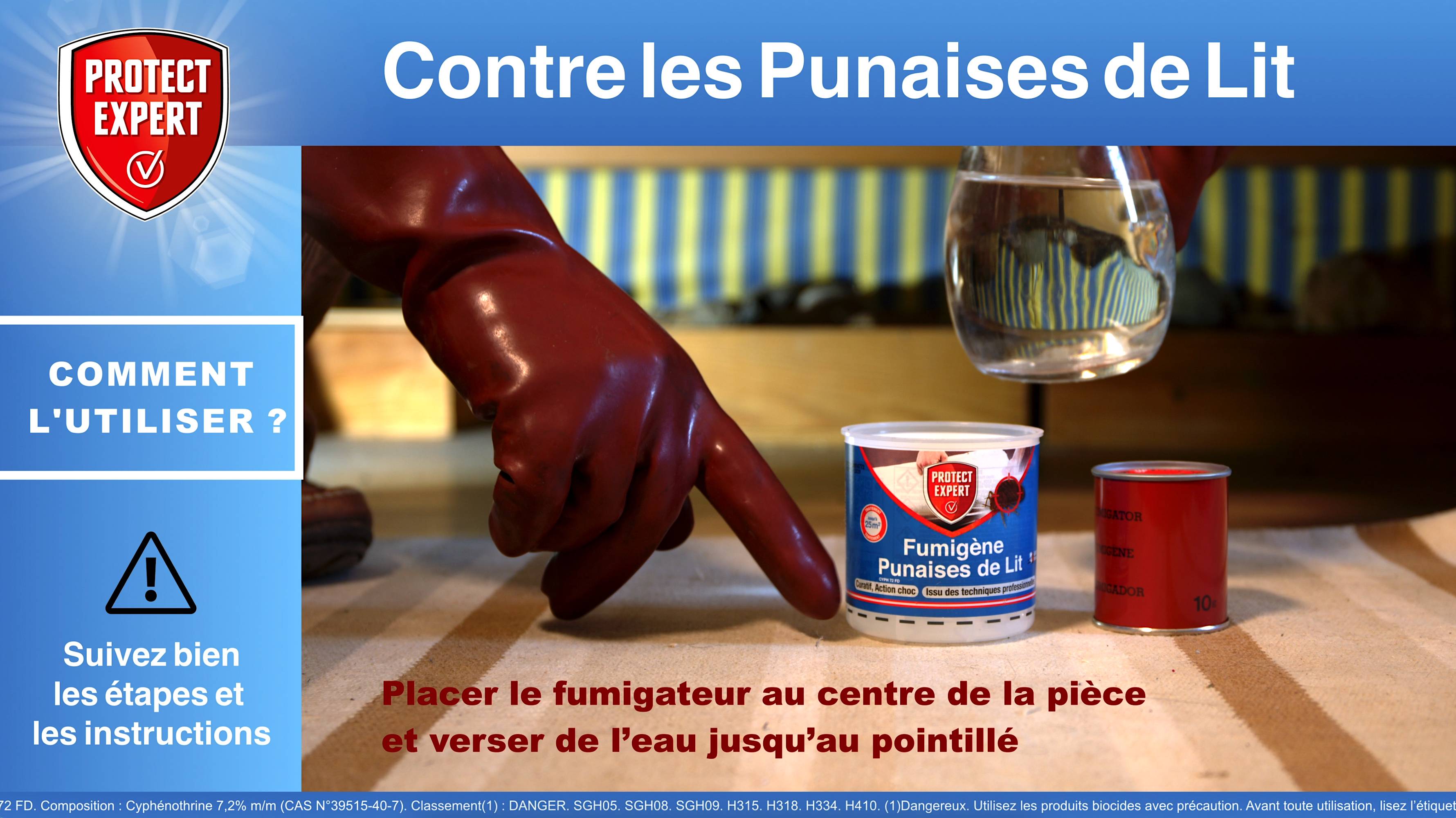 Protect Expert - Fumígeno anti-chinches de cama 10g PROTECT EXPERT - Imagen 4
