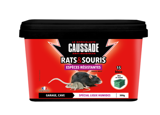 Blocs raticides et souricides résistants - CAUSSADE