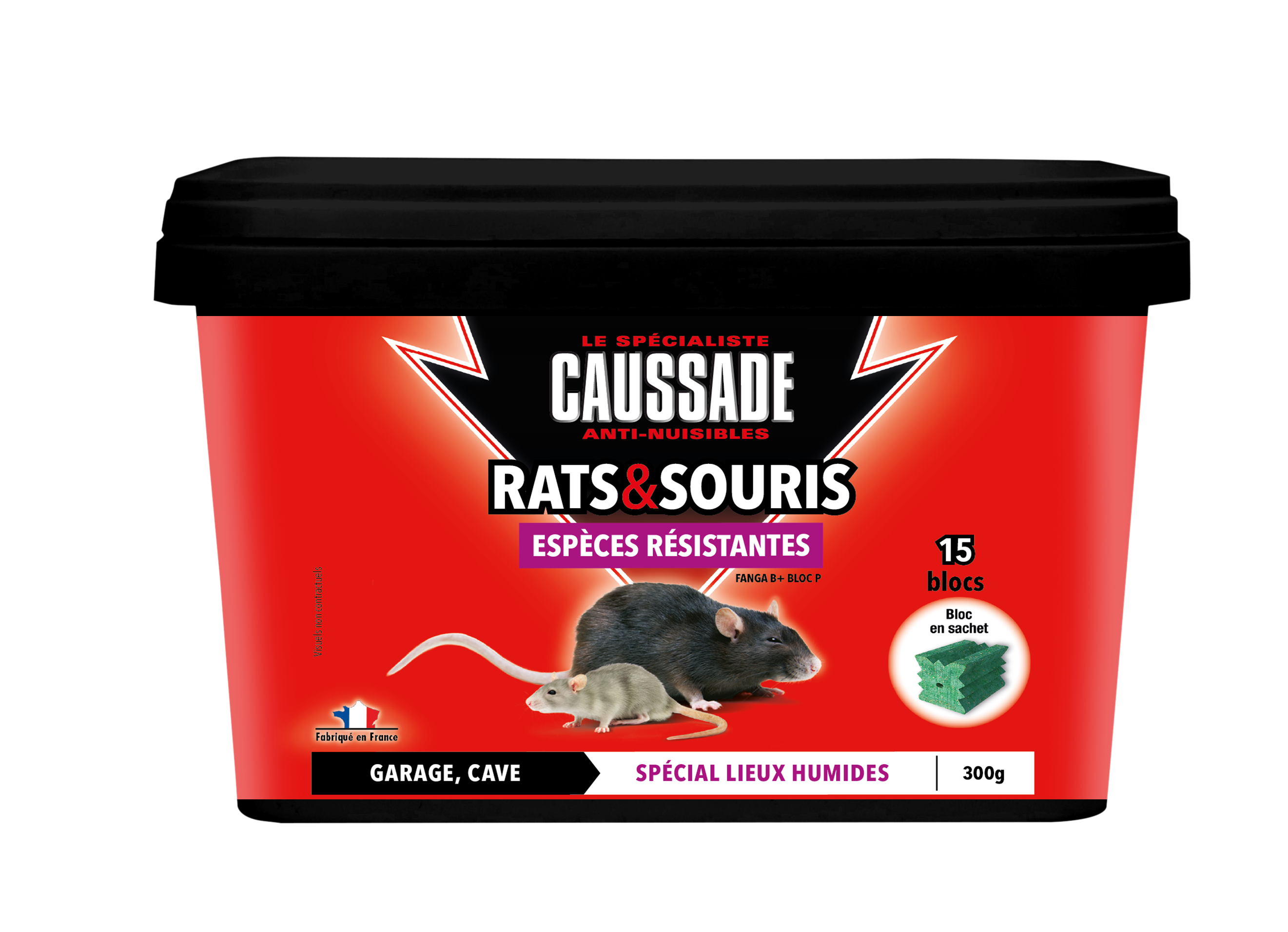 Blocs raticides et souricides résistants - CAUSSADE