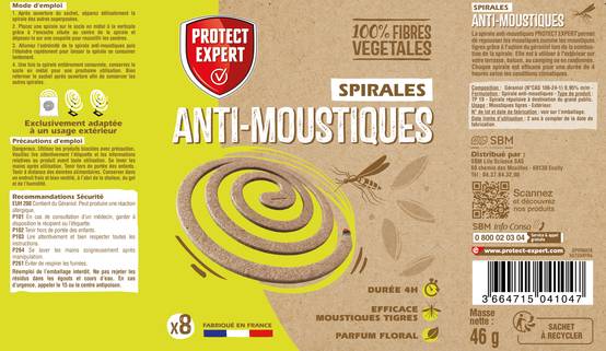Protect Expert - Spirale Anti-Moustiques Lot de 8 - PROTECT EXPERT - Image 8