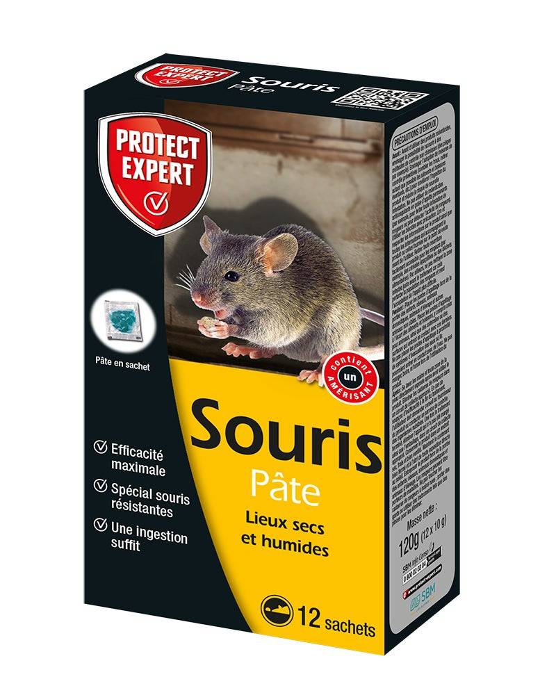 Protect Expert - Pâte antisouris rodenticide huileuse 120g - PROTECT EXPERT