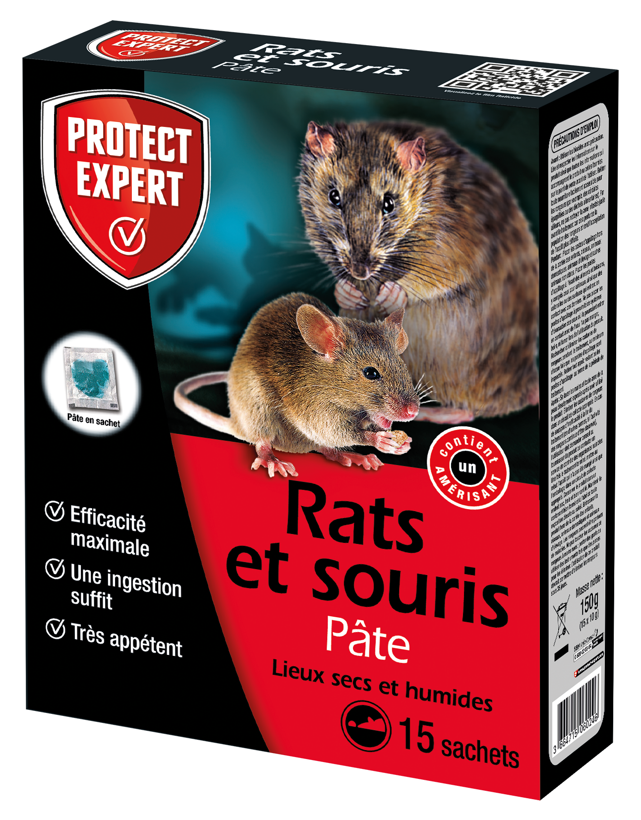 Protect Expert - RATS & SOURIS - PATE FLUO 150G