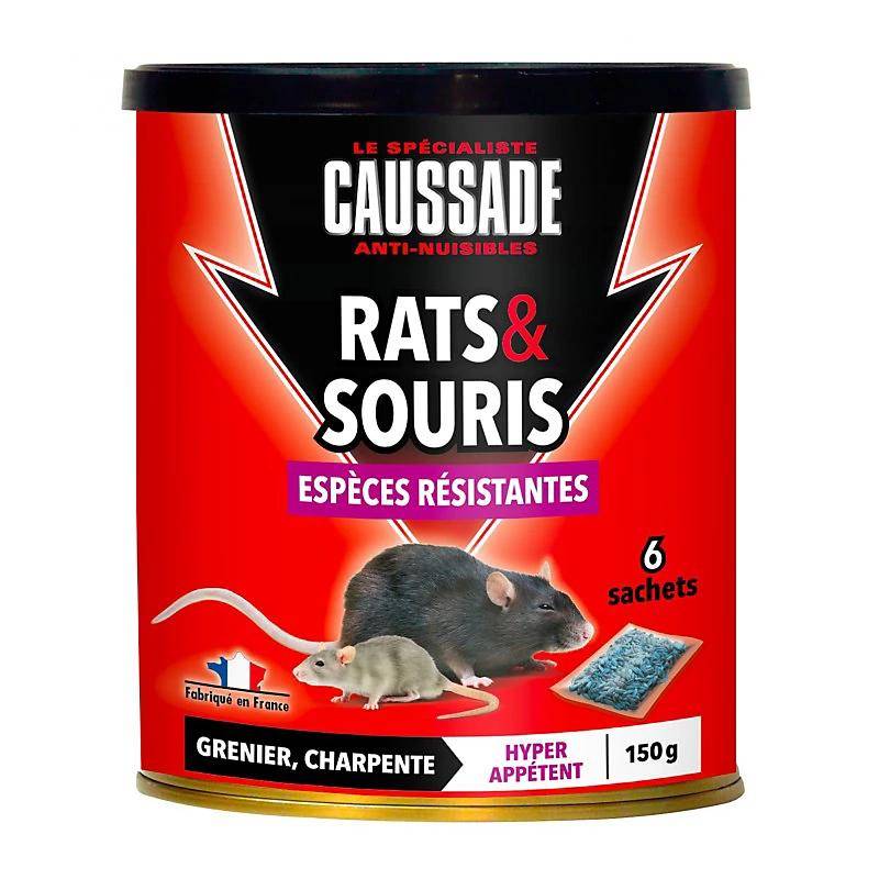 Caussade - Appâts anti-nuisibles rats et souris cereales 150 g - Caussade - Imagen 1