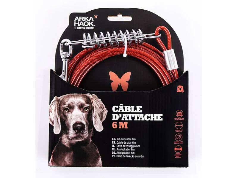 Cable attache pour chien longueur 6 m – MARTIN