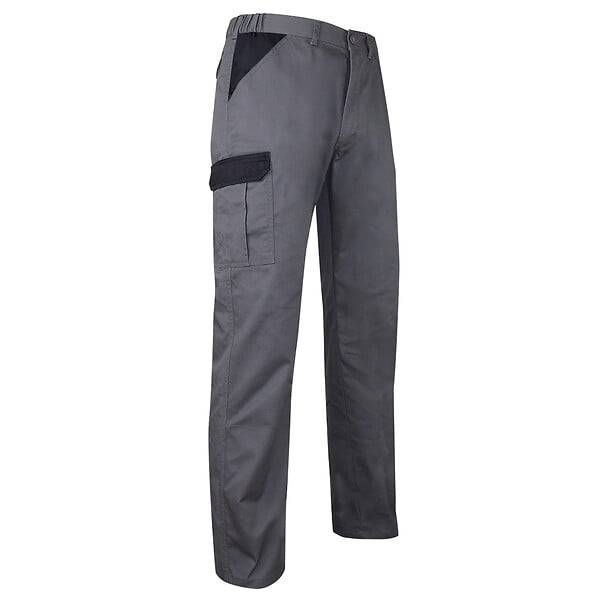 Pantalón de trabajo multipropósito poliéster algodón gris/negro LMA - Imagen 1