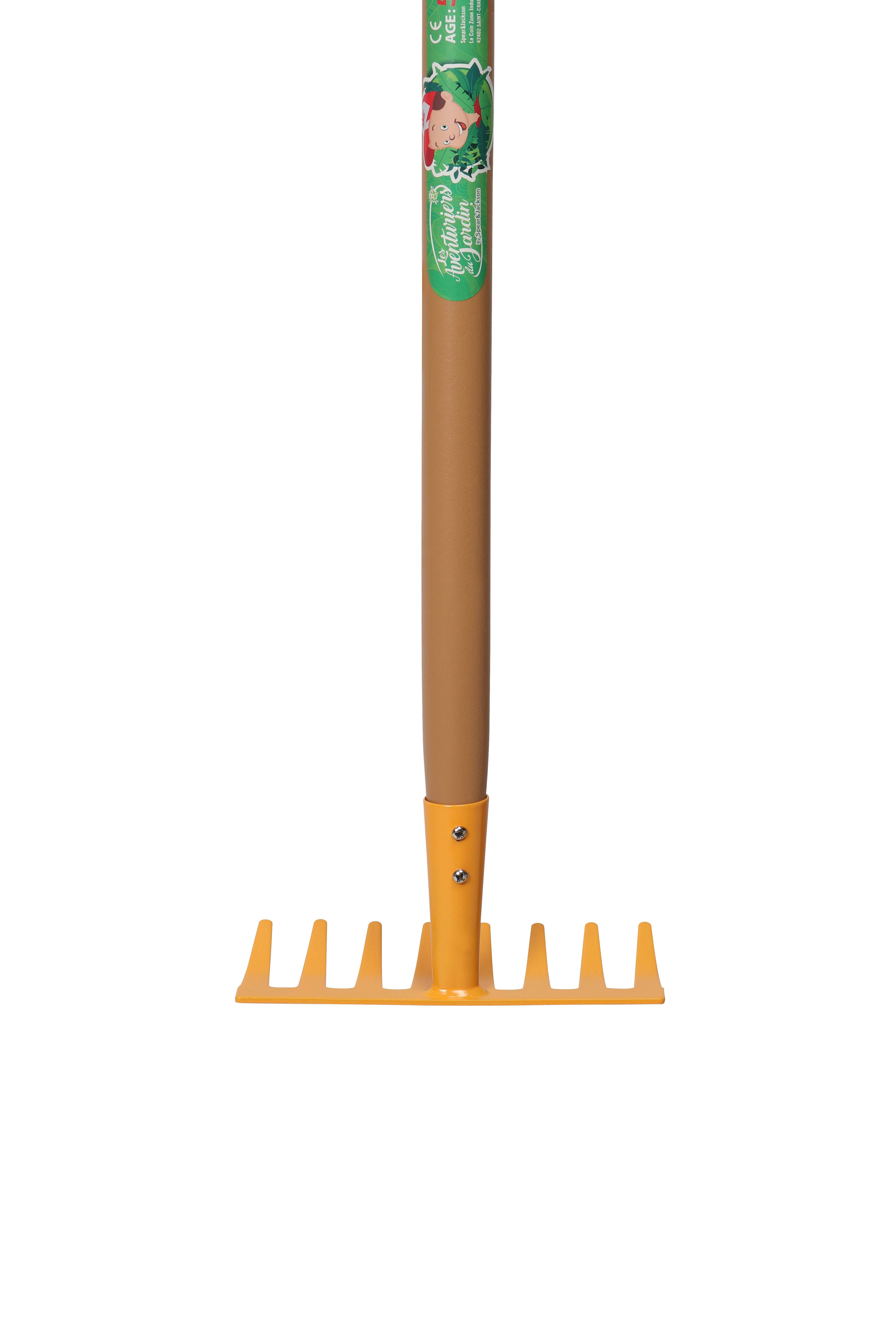 Râteau enfant métal manche bois L 80,5 cm - SPEAR & JACKSON - Image 2