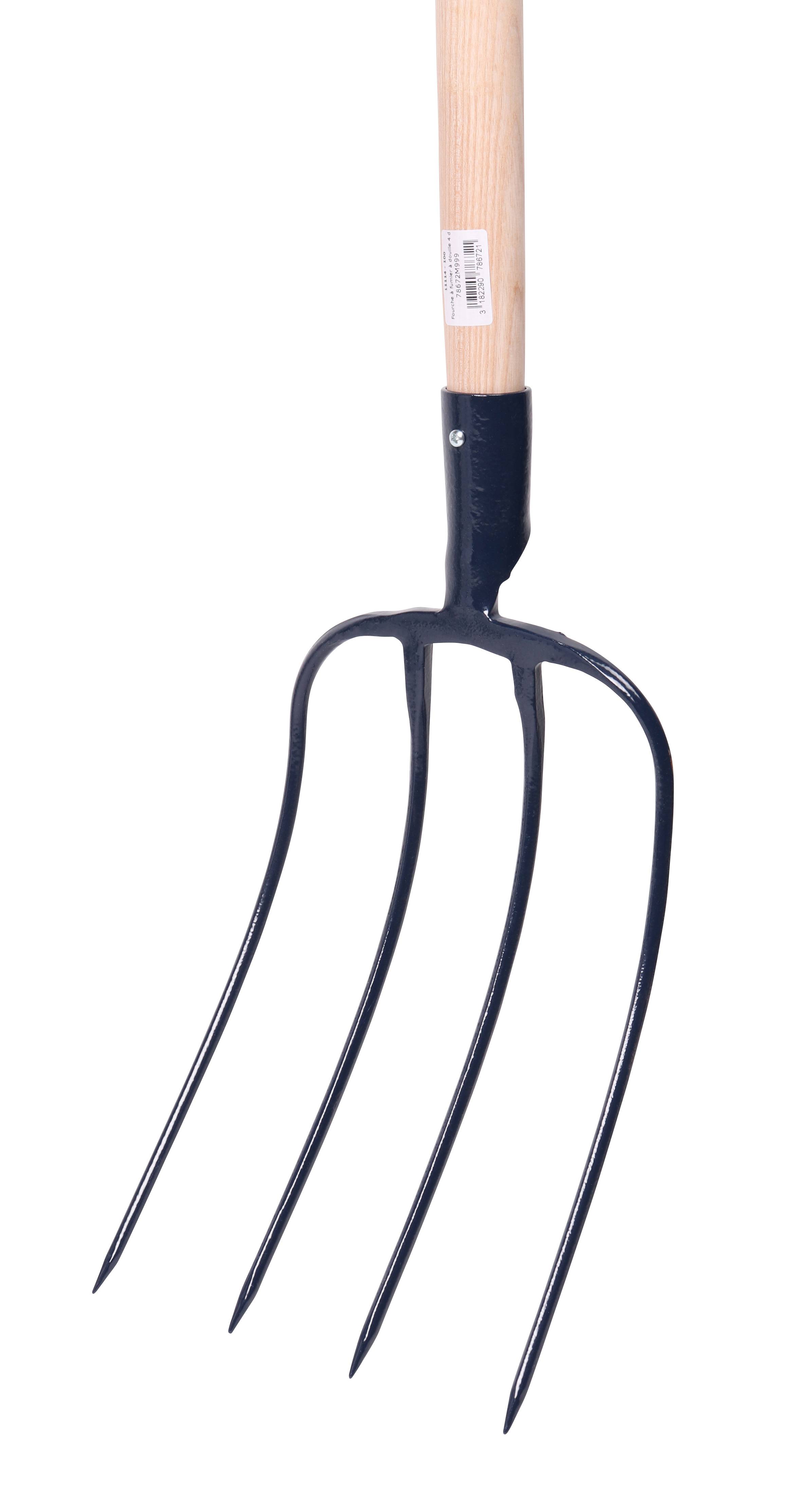 Fourche à fumier 4 dents manche bois 170 cm S&J - Imagen 2