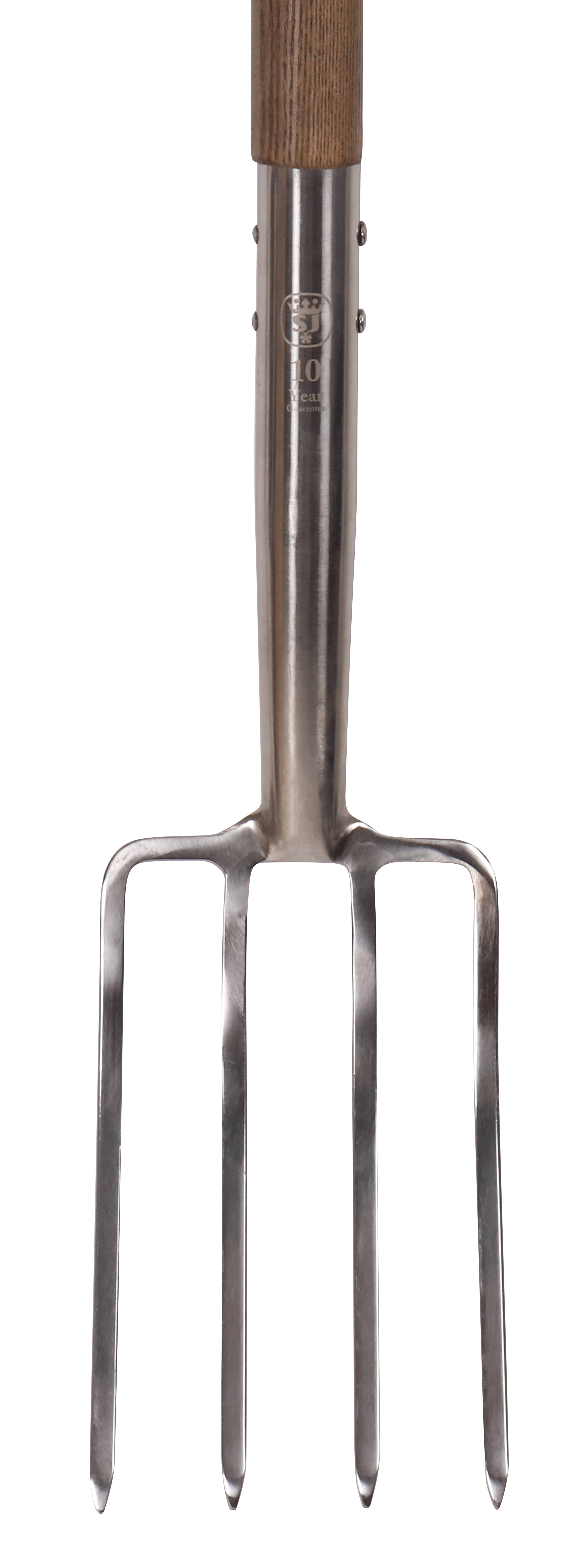 Horca para cavar Inox 4 dientes Madera 104 cm - S&J - Imagen 1