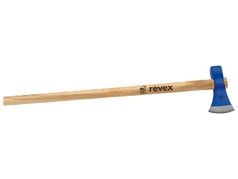 Hacha de rajar con mango de madera y acero forjado, 2,5 kg REVEX - Imagen 3