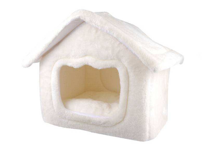 Maison de transport chat chien polyester blanc L 45 x l 39 x H 44 cm – CATS FASHION