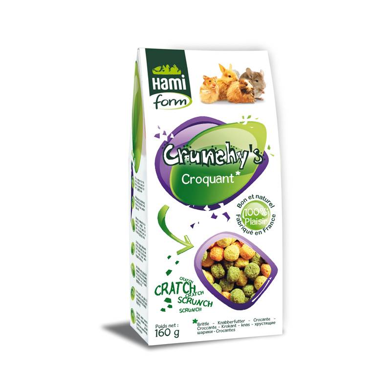 Crunchy’s – croquant pour tous rongeurs – 160 gr