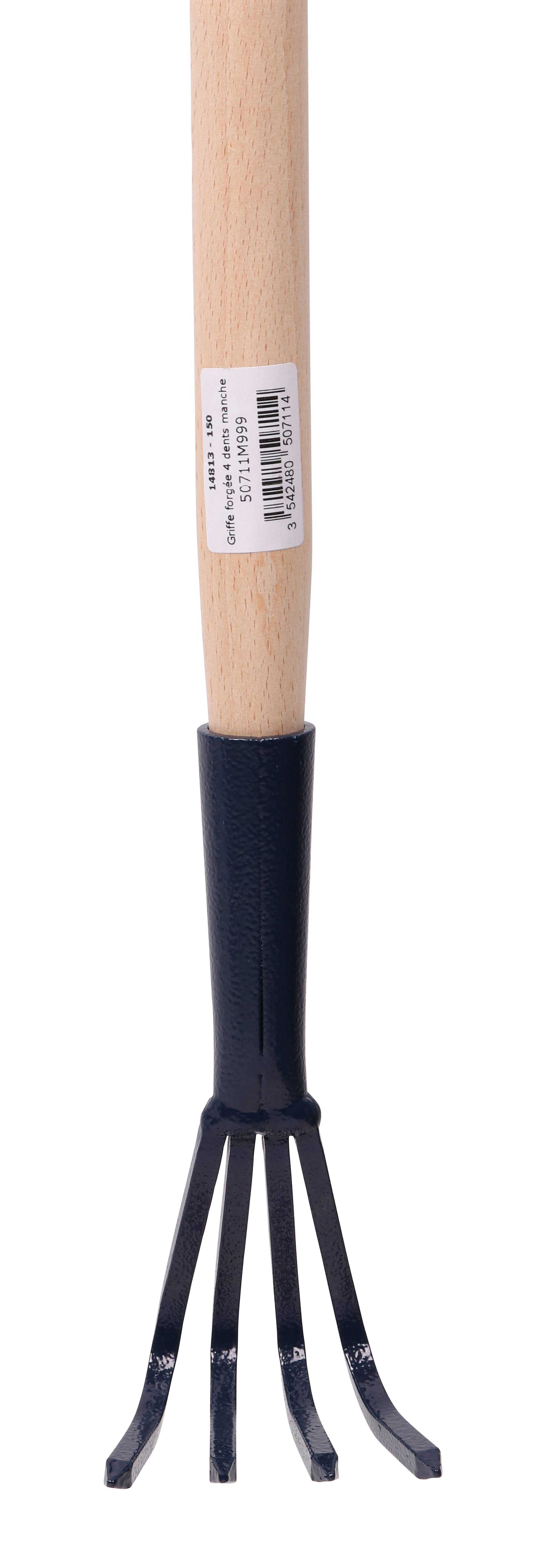 Griffe de Jardin Forgée Manche Bois Hêtre 49,6 cm - S&J - Imagen 3