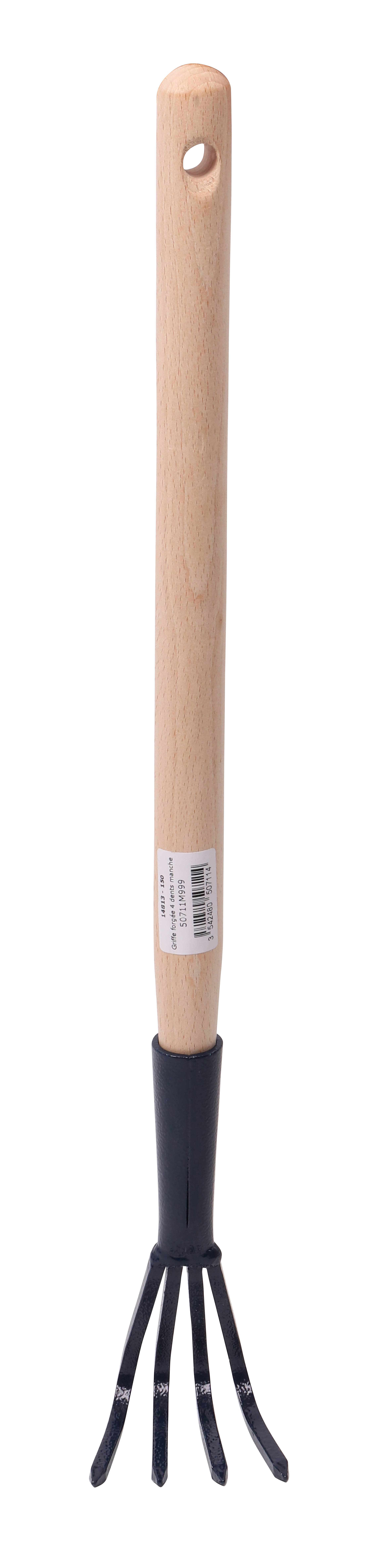 Griffe de Jardin Forgée Manche Bois Hêtre 49,6 cm - S&J - Imagen 4