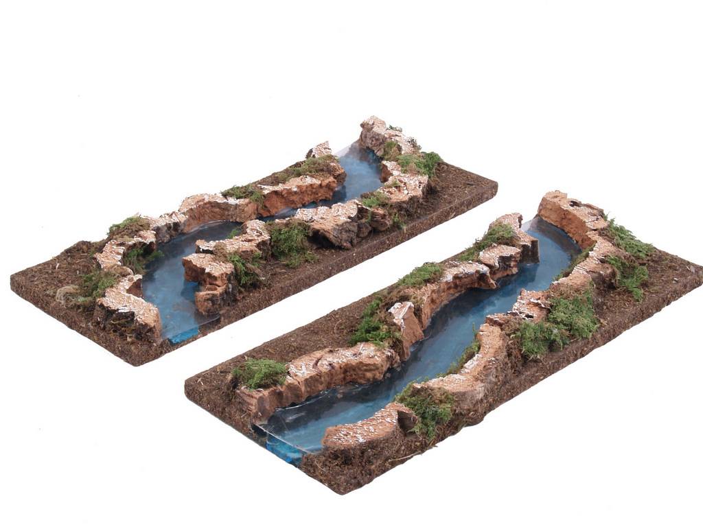 élements du fleuve componible. 2 Models assortis cm 32x13x3 - Image 1