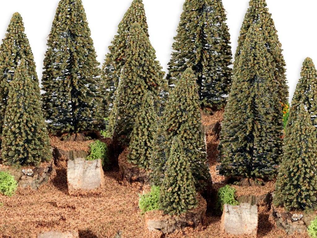 Sapin vert H cm 15 sur roche cm 7x4x17 - Image 2