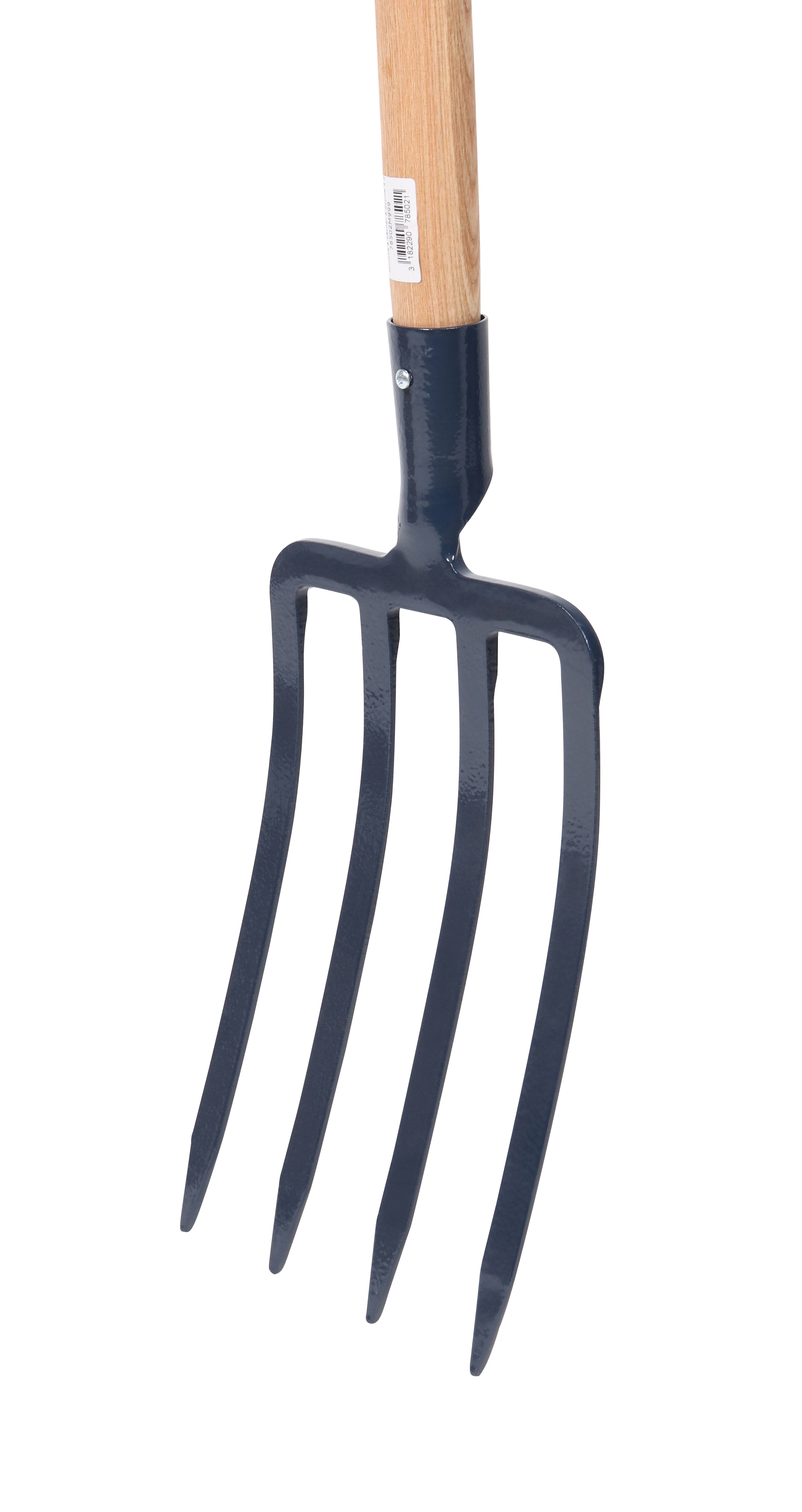 Fourche à bêcher douille 4 dents acier frêne 100 cm - S&J - Image 7