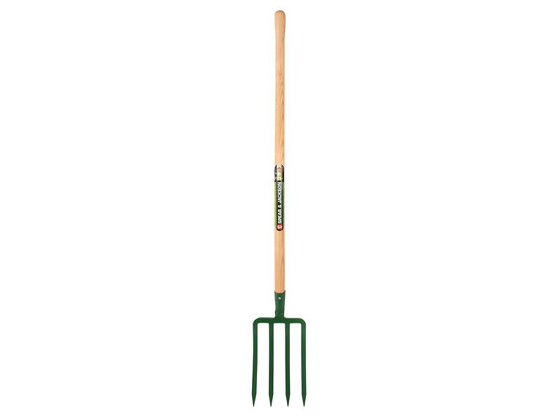 Fourche à bêcher douille 4 dents acier frêne 100 cm - S&J - Image 9