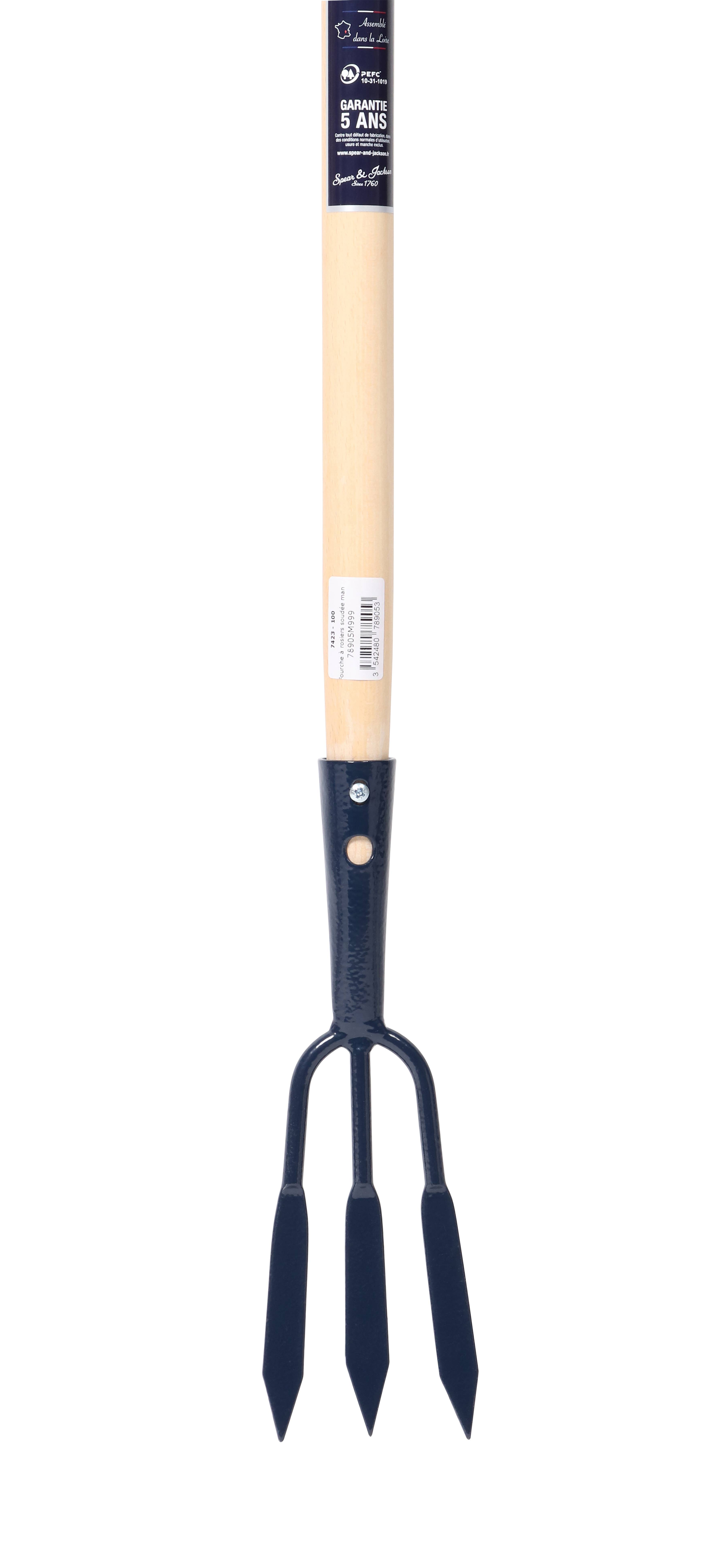 Fourche Rosiers Soudée Manche Bois 110 cm - S&J - Imagen 2