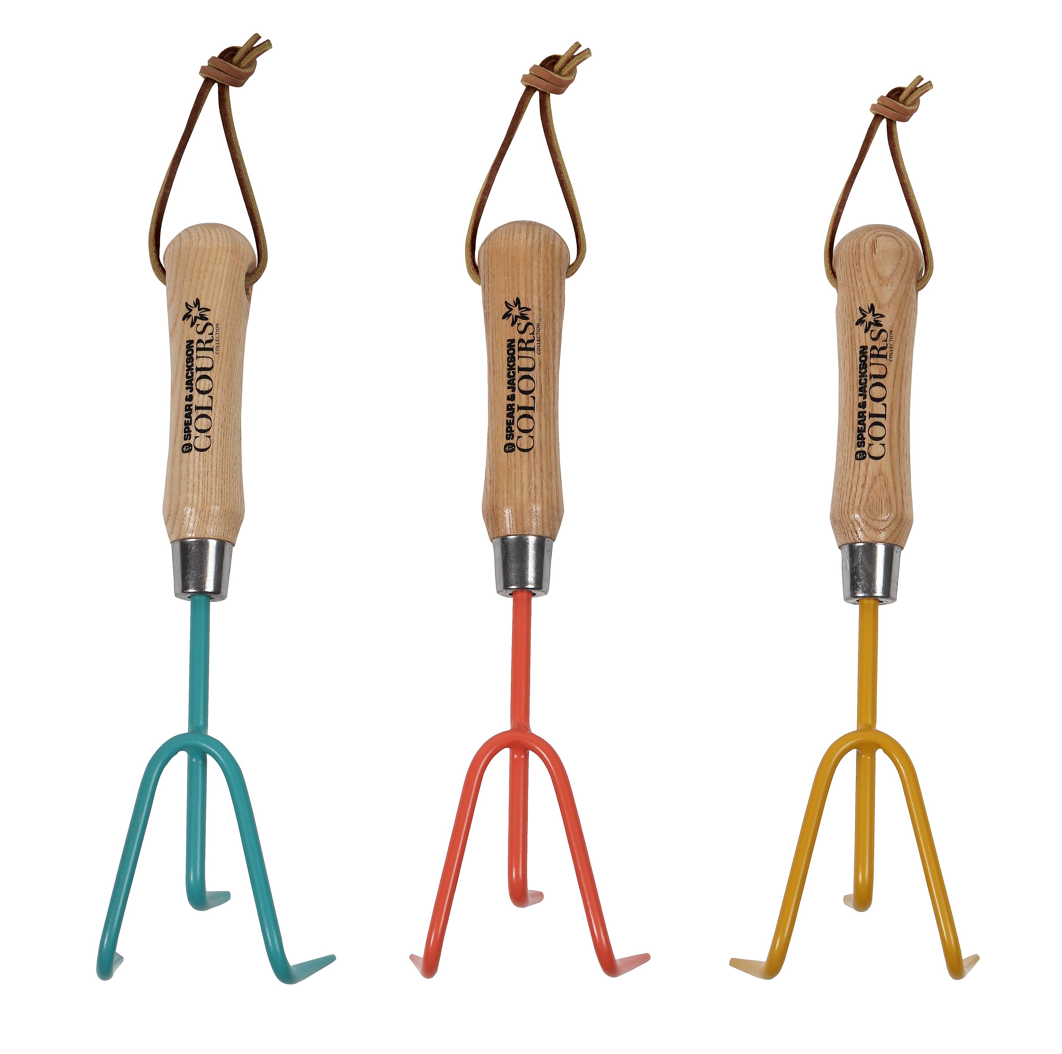 Griffe à fleurs 3 dents bois orange 28,5 cm - SPEAR & JACKSON - Imagen 1