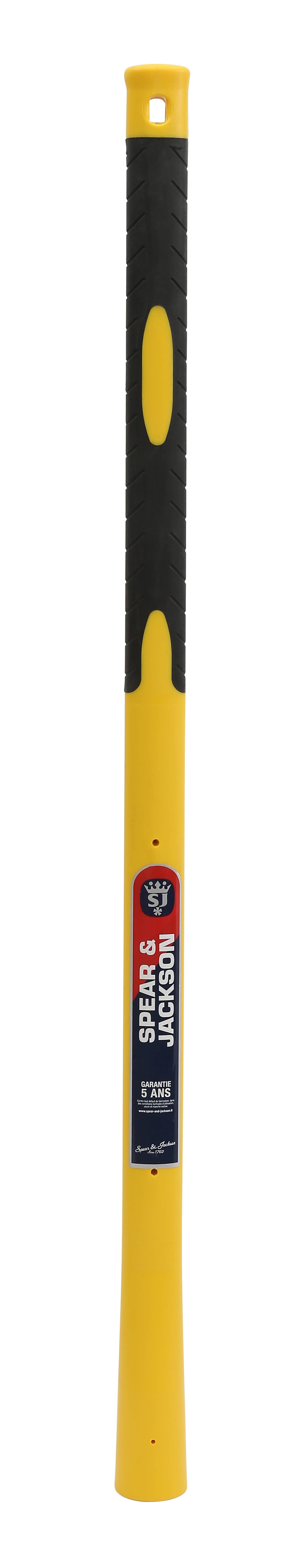 Manche de pioche trimatière jaune et noir L 91 cm S&J
