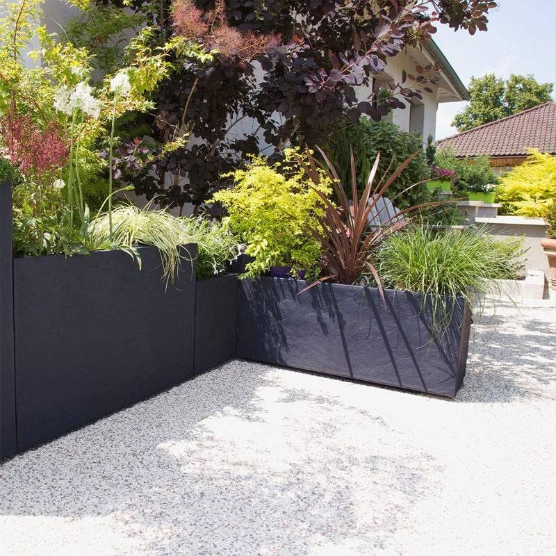 Jardinière Volcania Polypropylène Anthracite 99,5 x 39,5 x 43,5 cm 98 L - EDA - Image 11