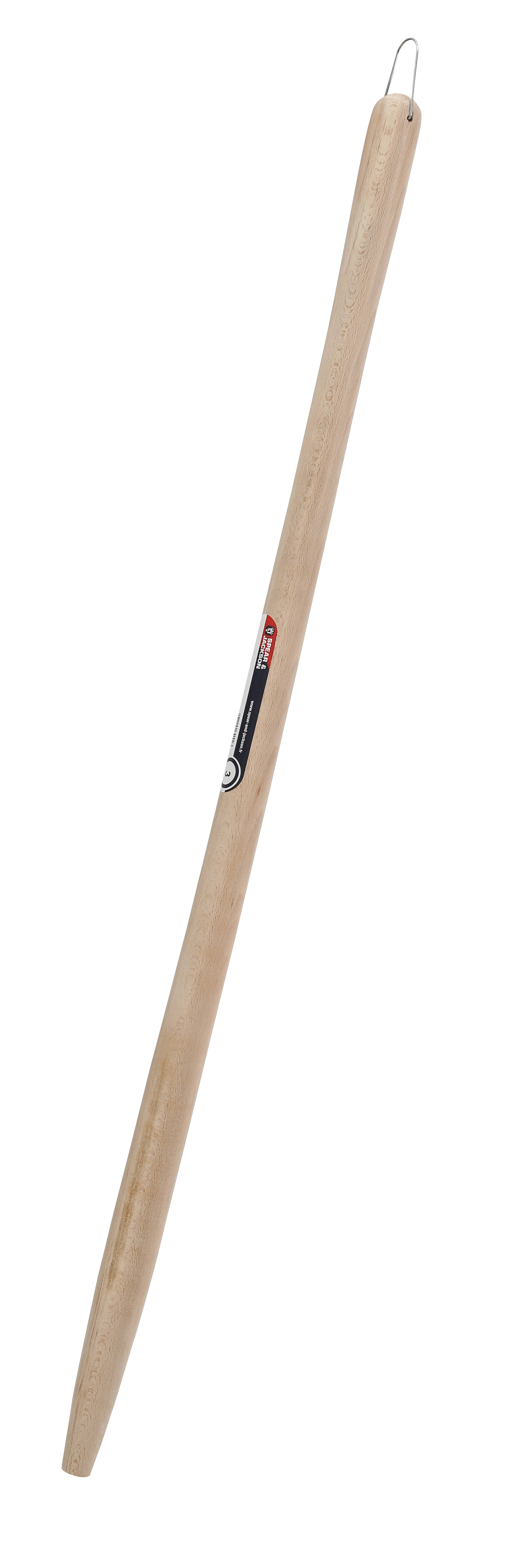 Manche à douille adaptable bois hêtre 100 cm pomme – S&J - Image 1