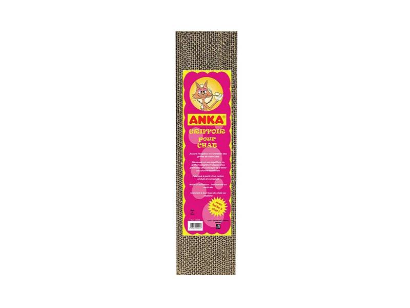 Griffoir Carton Alvéolé avec Herbe à Chat L 11 cm P 5 cm H 45 cm - ANKA