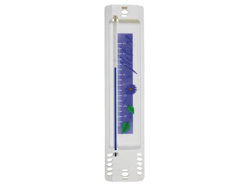 Thermomètre Décor Fleurs Blanc 20 cm - SPEAR - Image 3