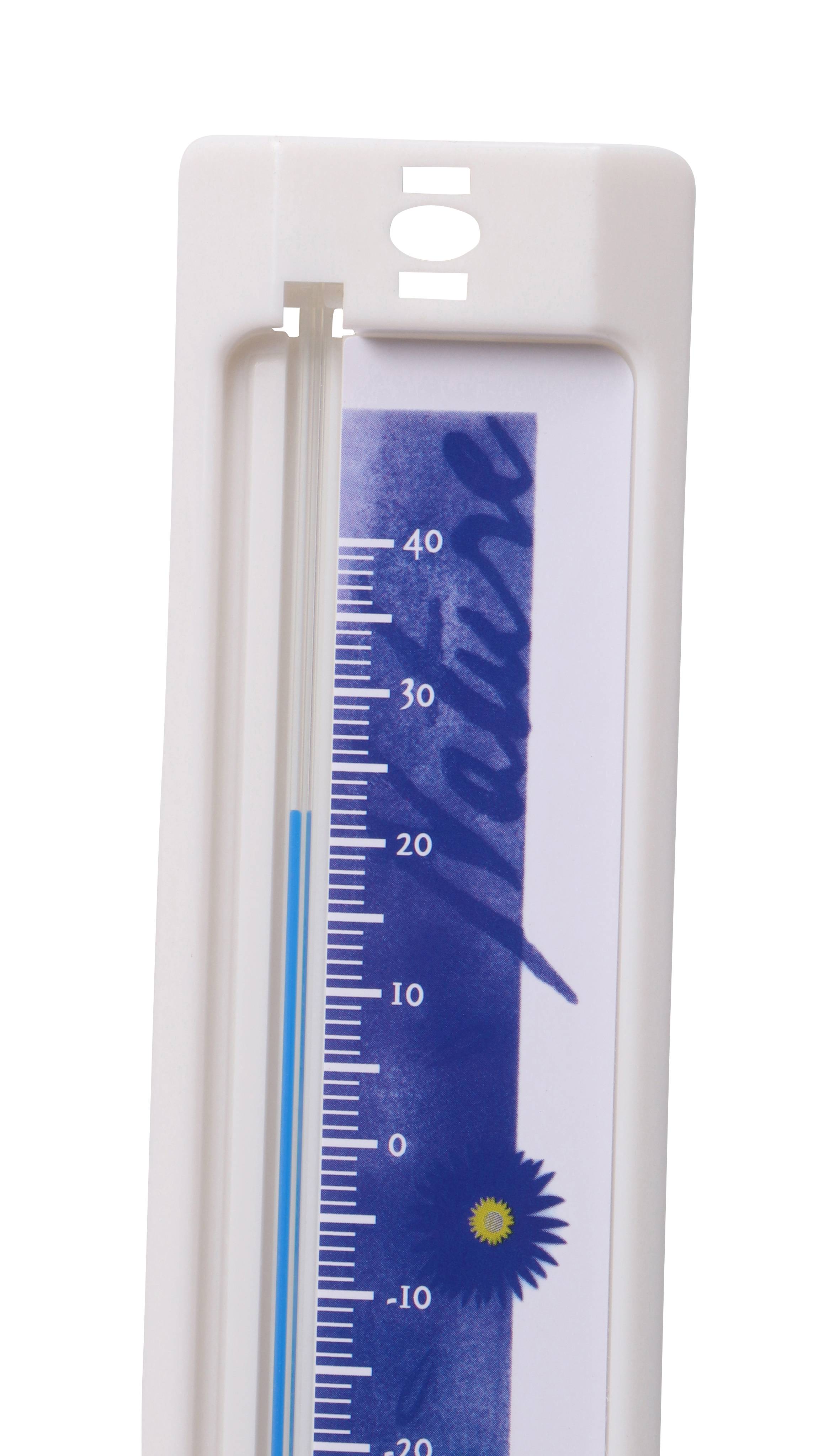 Thermomètre Décor Fleurs Blanc 20 cm - SPEAR - Image 5