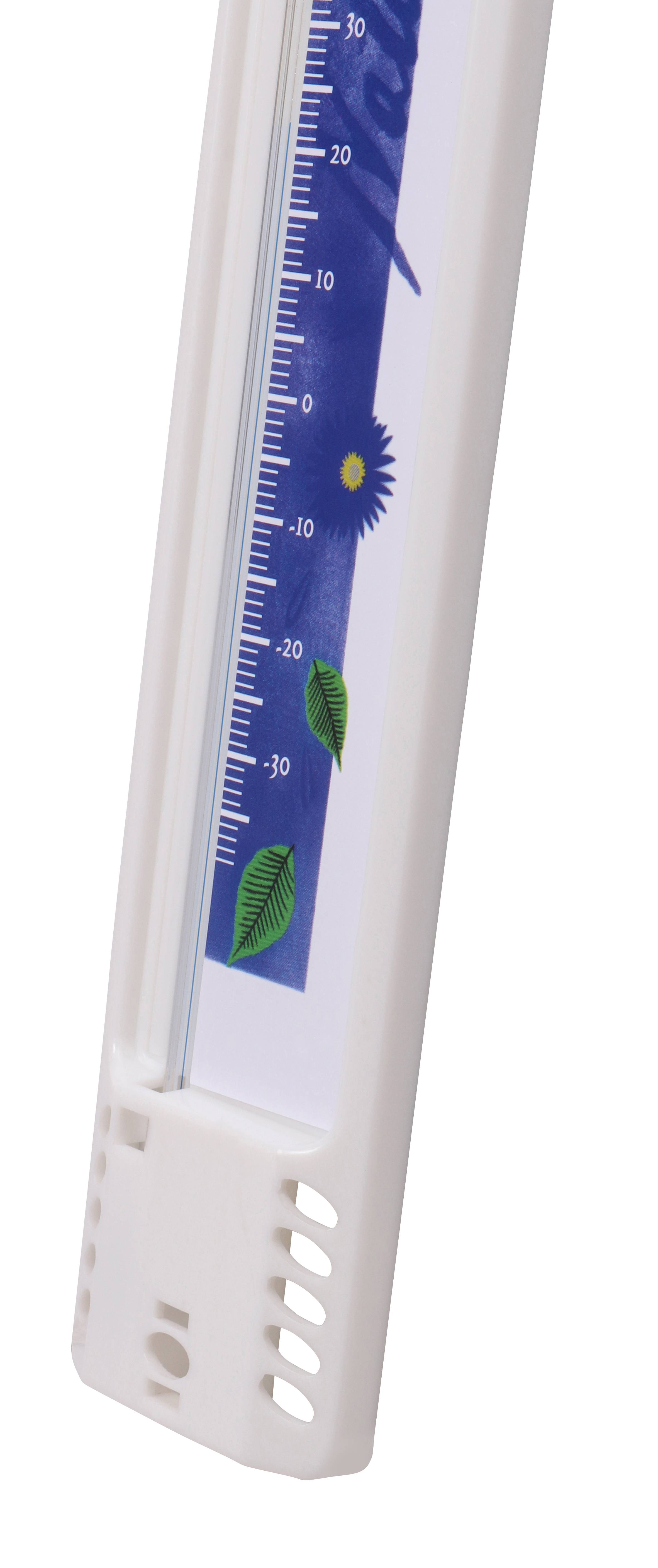 Thermomètre Décor Fleurs Blanc 20 cm - SPEAR - Image 6