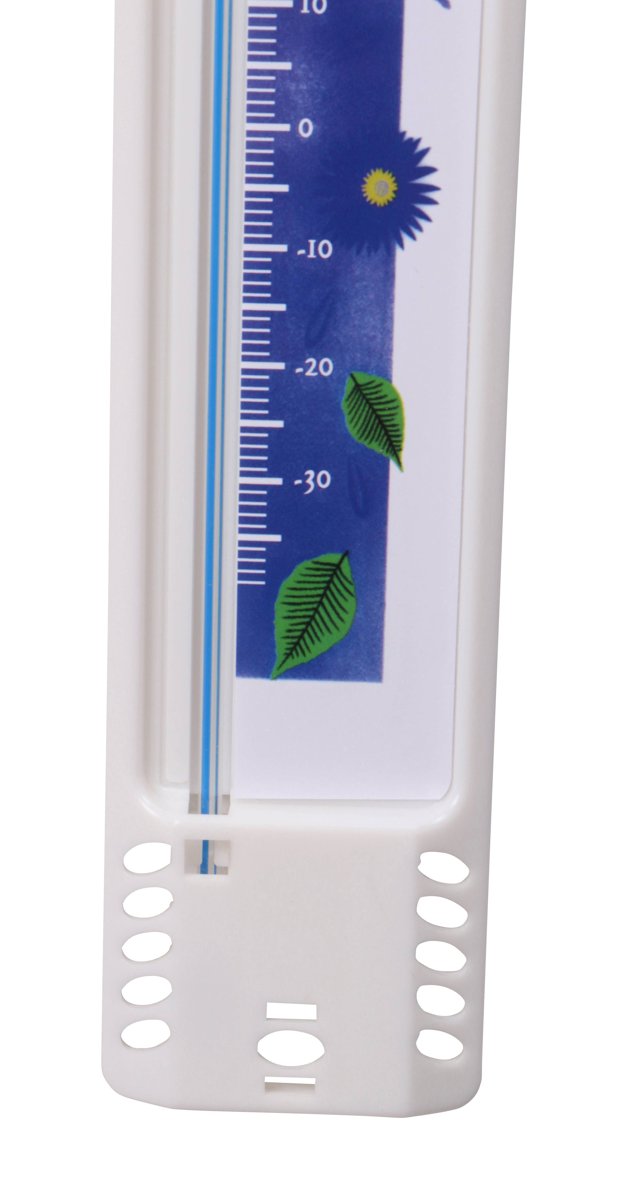 Thermomètre Décor Fleurs Blanc 20 cm - SPEAR - Image 8