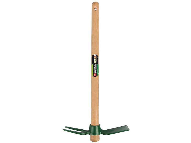 Serfouette Forgée Panne Et Fourche Acier Bois Hêtre 46,5 Cm – S&J - Imagen 1