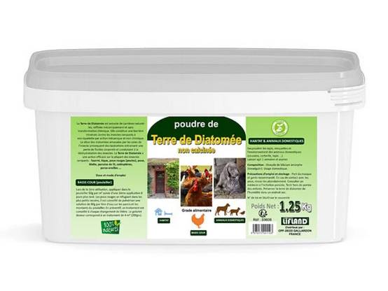 Terre de Diatomée Alimentaire Naturelle 1,25 kg - LIFLAND - Image 1