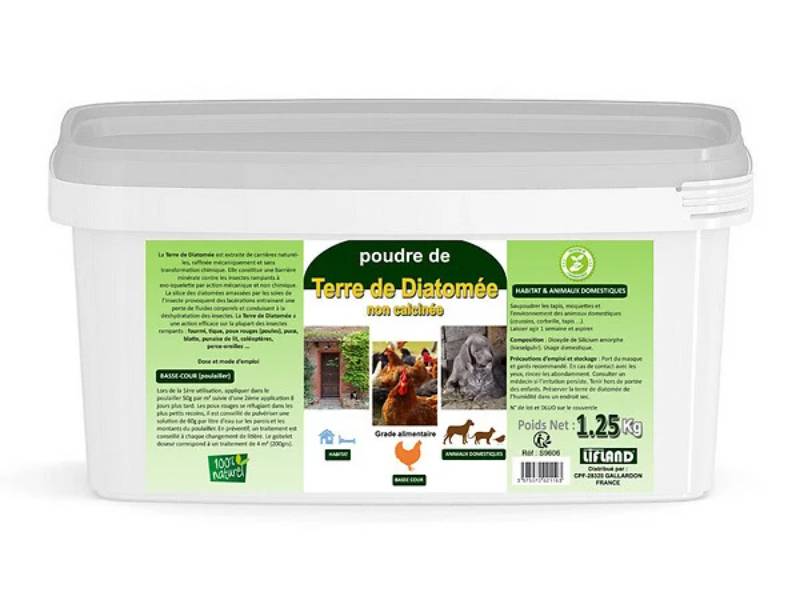 Terre de Diatomée Alimentaire Naturelle 1,25 kg - LIFLAND