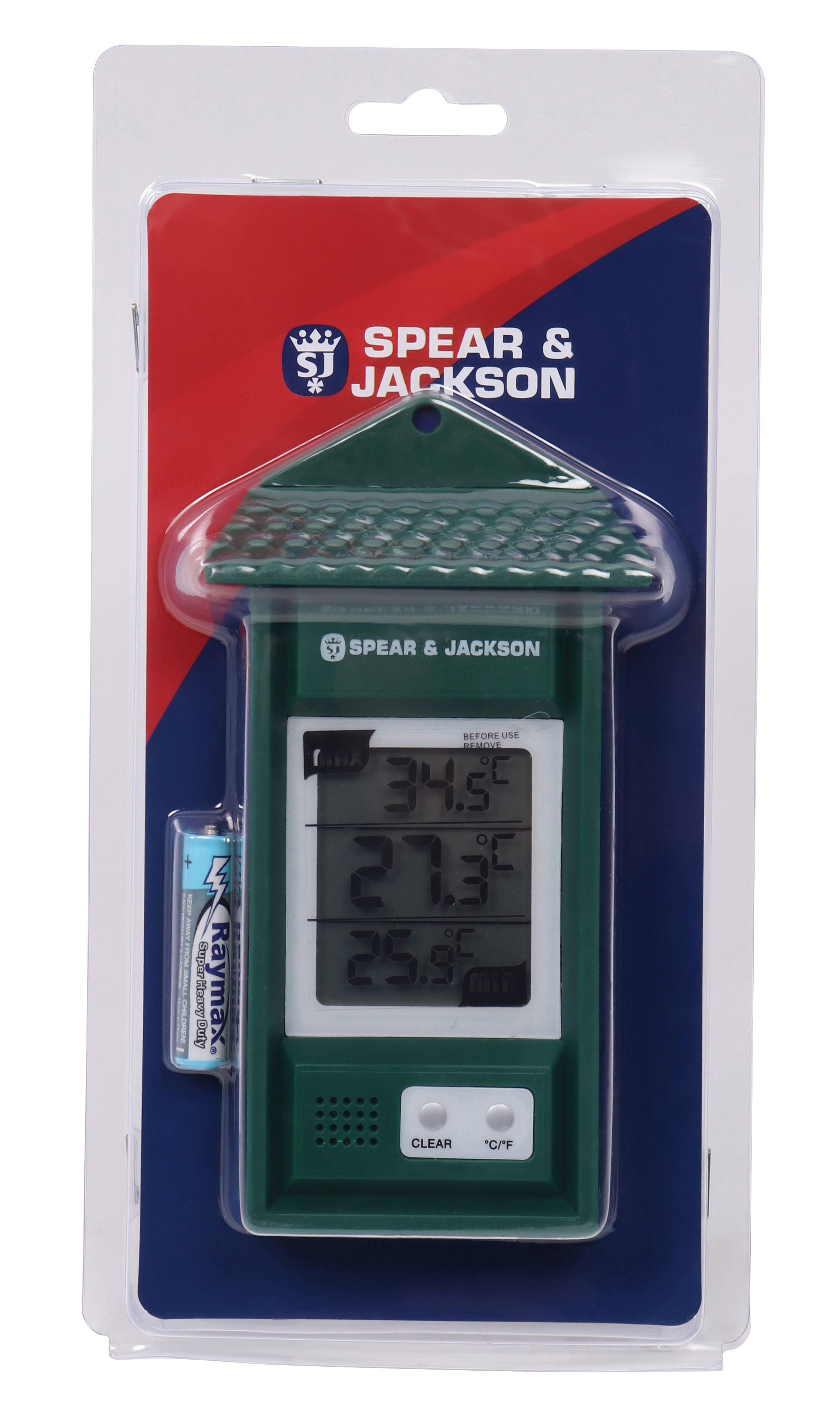 Thermomètre mini digital vert 15 cm SPEAR & JACKSON - Imagen 3