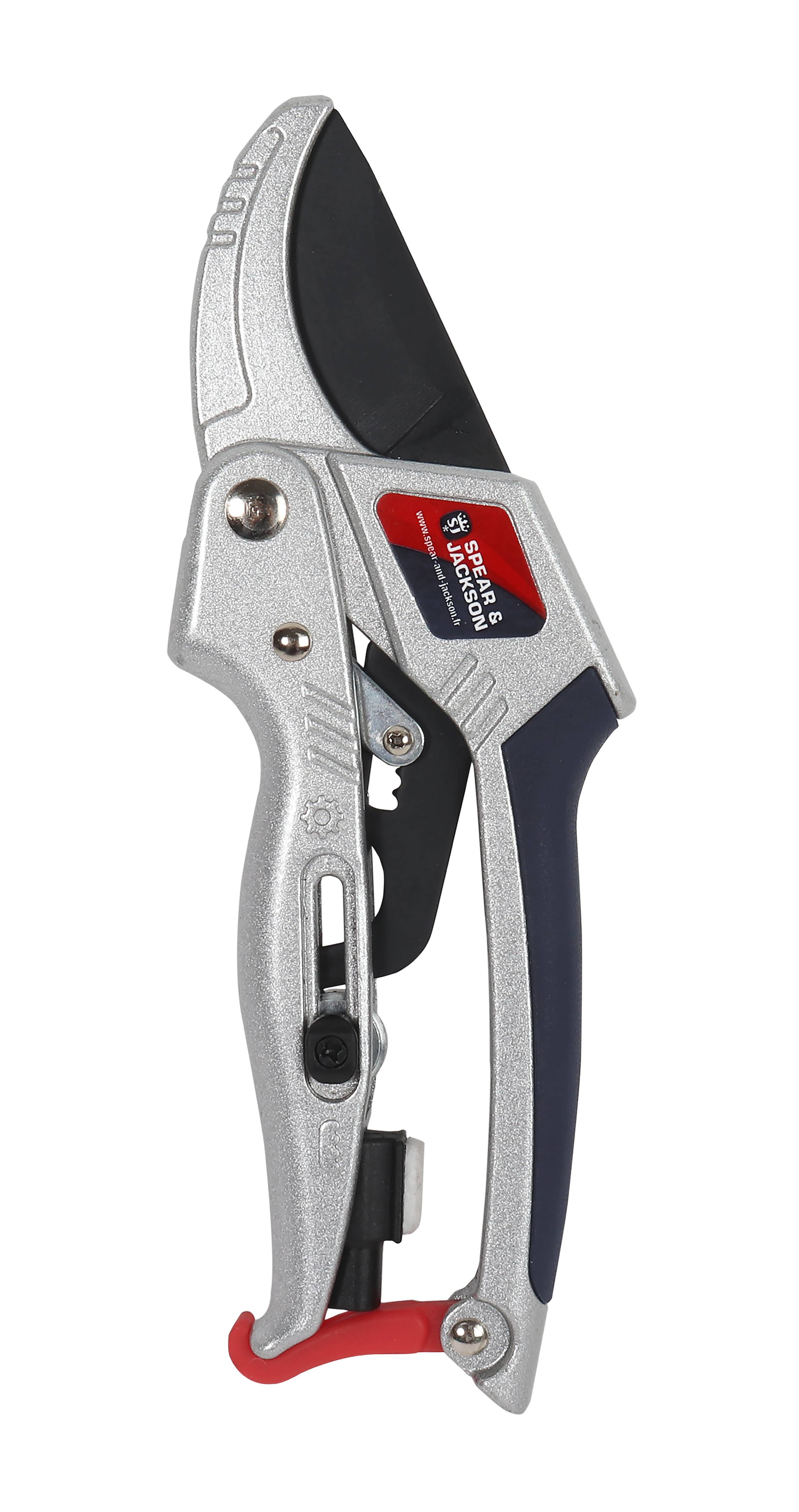 Sécateur Crémaillère Aluminium Soft-touch 25 mm 20 cm - SPEAR & JACKSON - Image 1