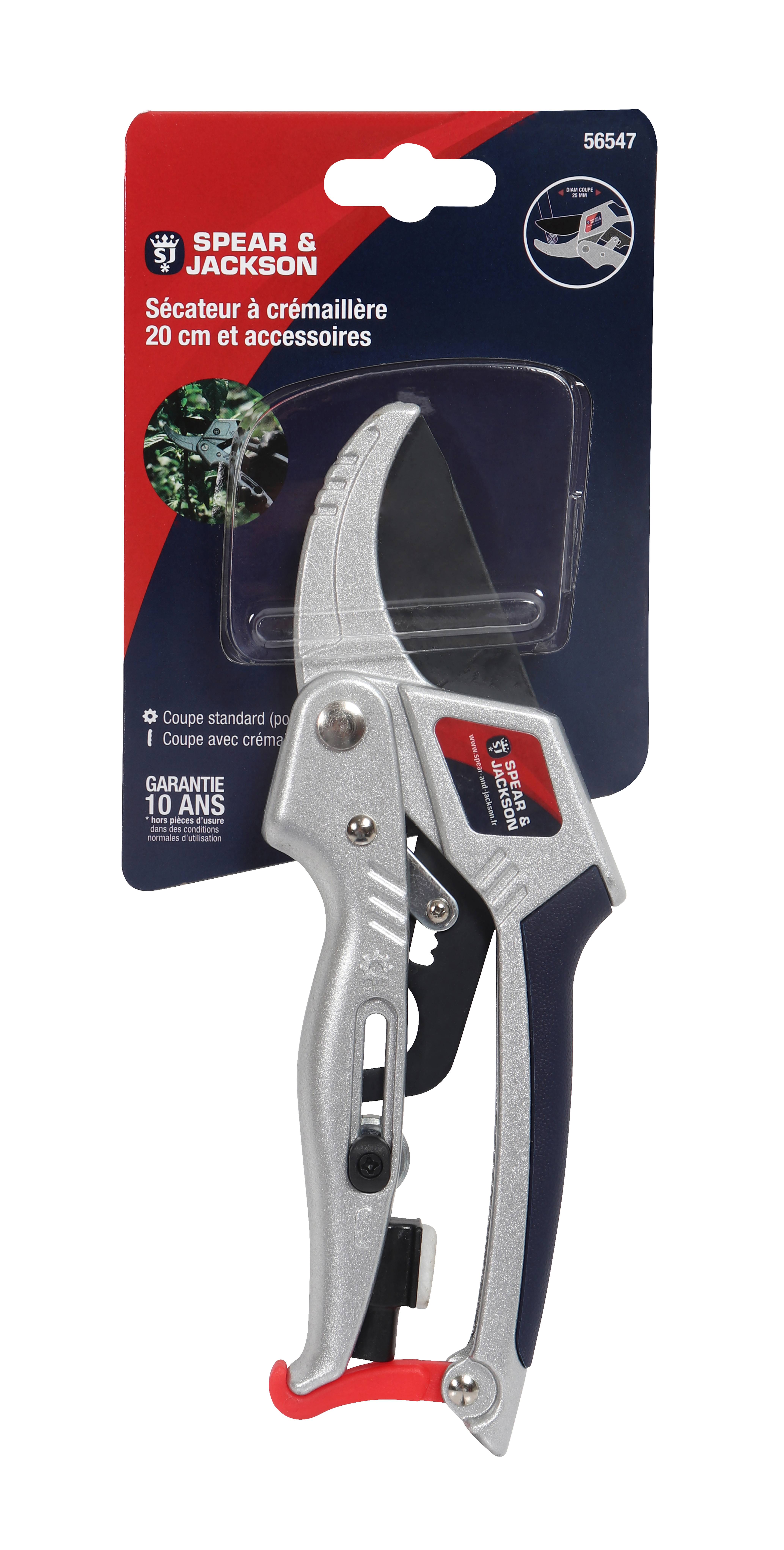Sécateur Crémaillère Aluminium Soft-touch 25 mm 20 cm - SPEAR & JACKSON - Image 5