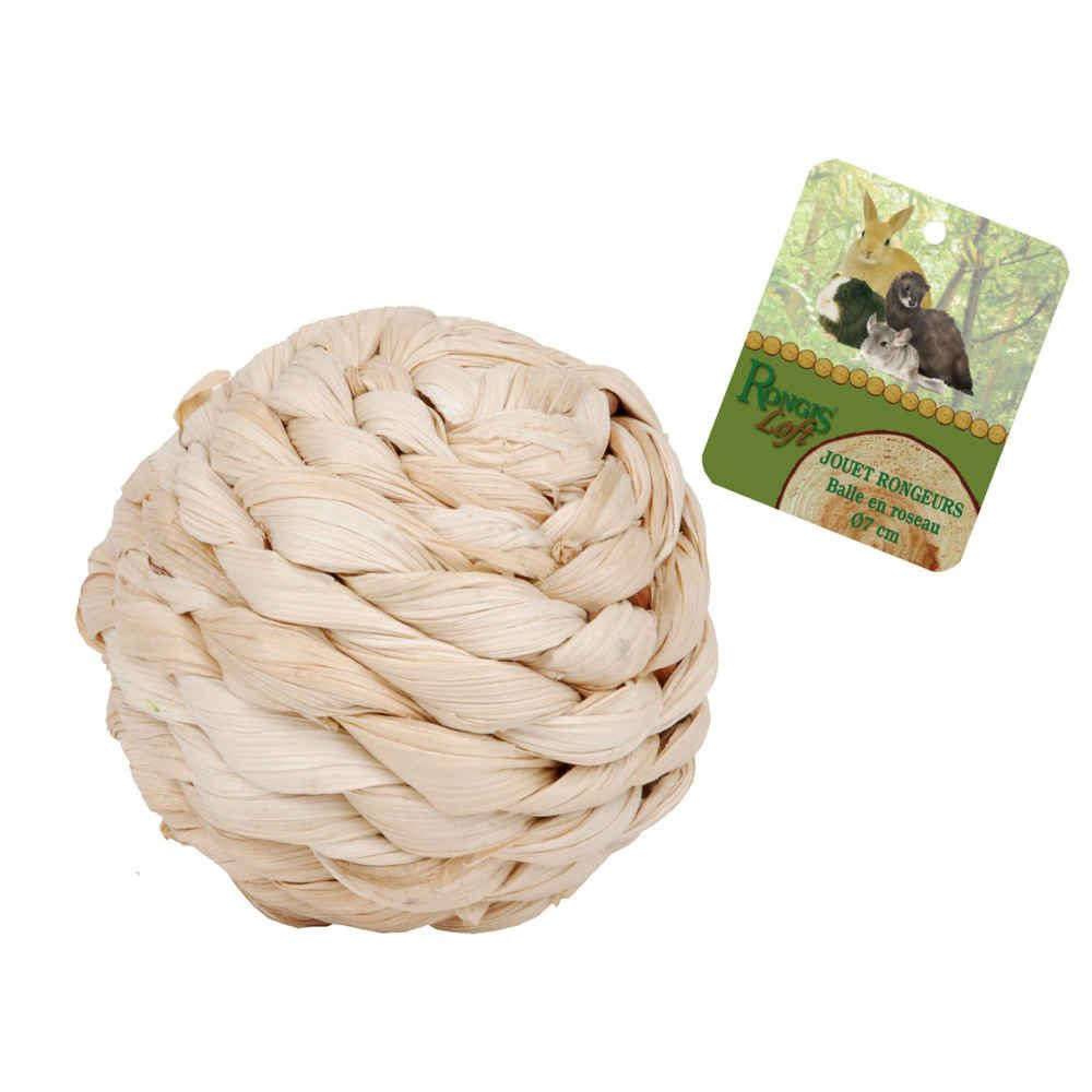 Jouet balle roseau naturel Ø 7 cm - RONGIS - Image 2