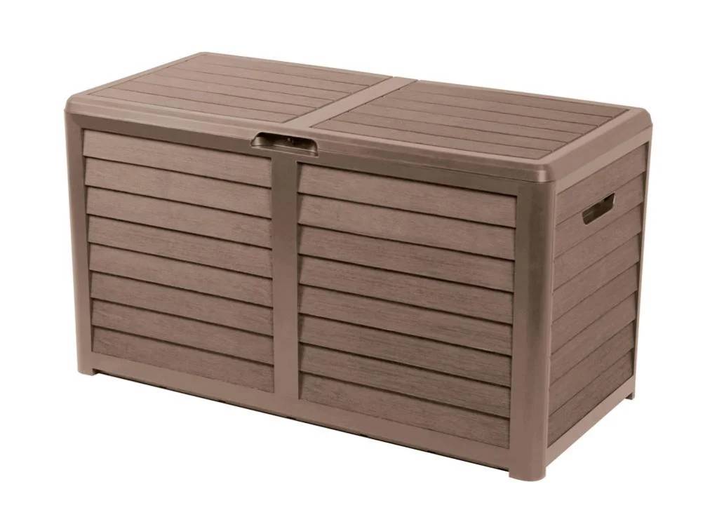Malle de rangement plastique imitation bois - EDA - Image 2