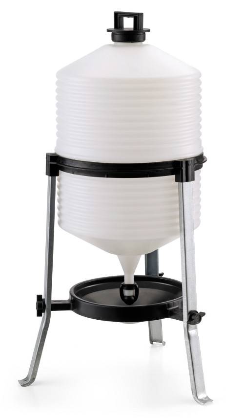 Abreuvoir Poules Plastique 24 L Ø 40 cm H 77 cm – COMPAGNIE DES PET FOOD