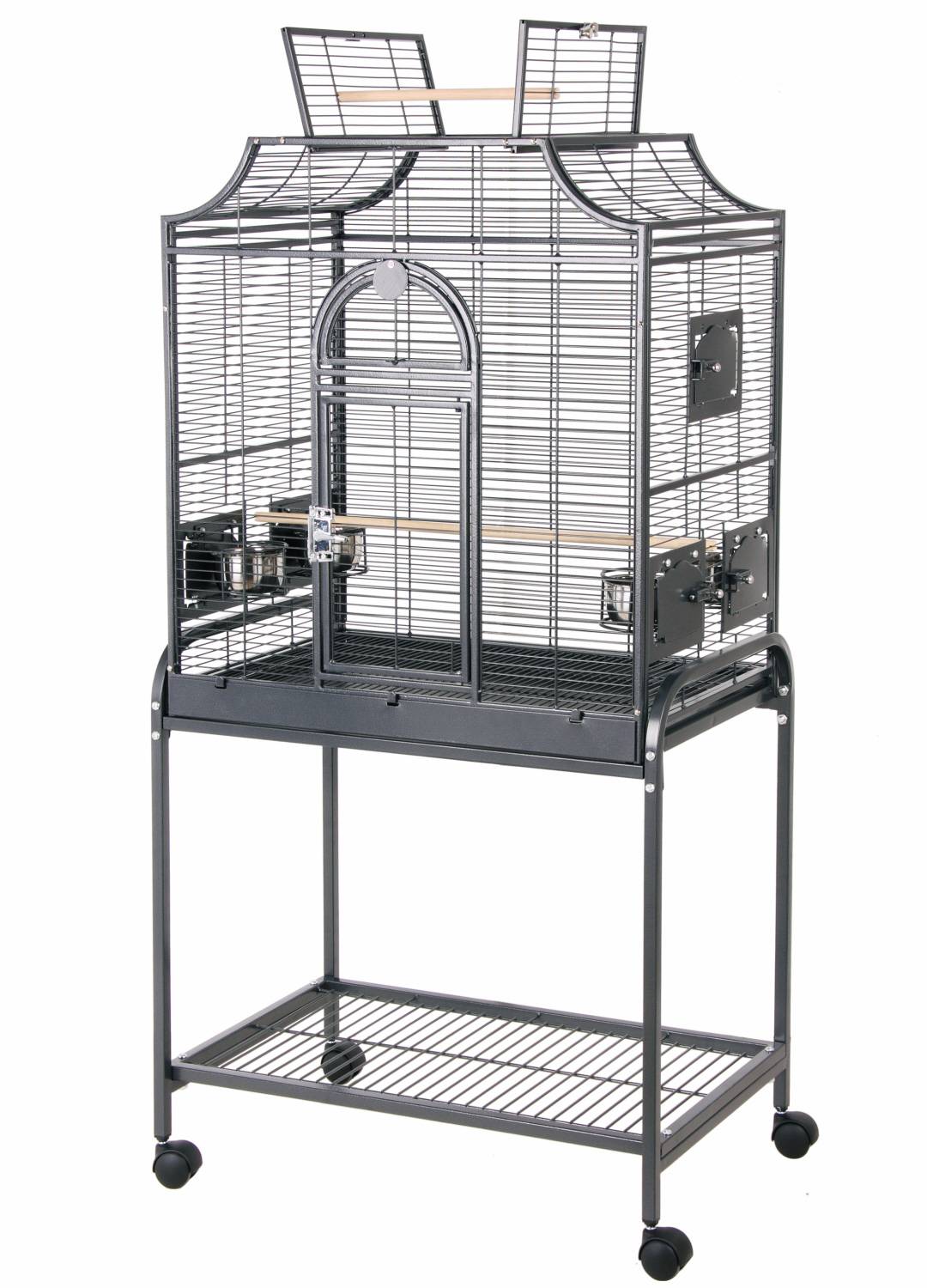 Cage Petites Perruches Métal Bois L71xl46xh137 cm - COMPAGNIE DES PET FOODS