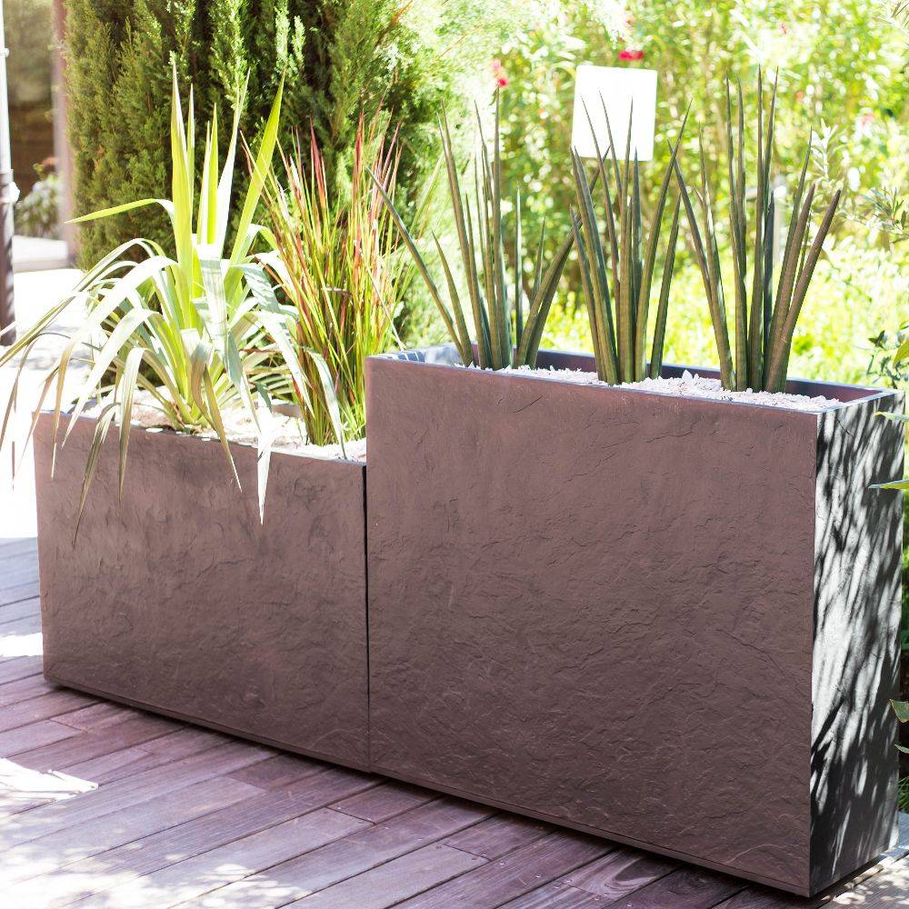 Muret EDA Loft plastique L78,5 H60 cm 46L anthracite - Image 2