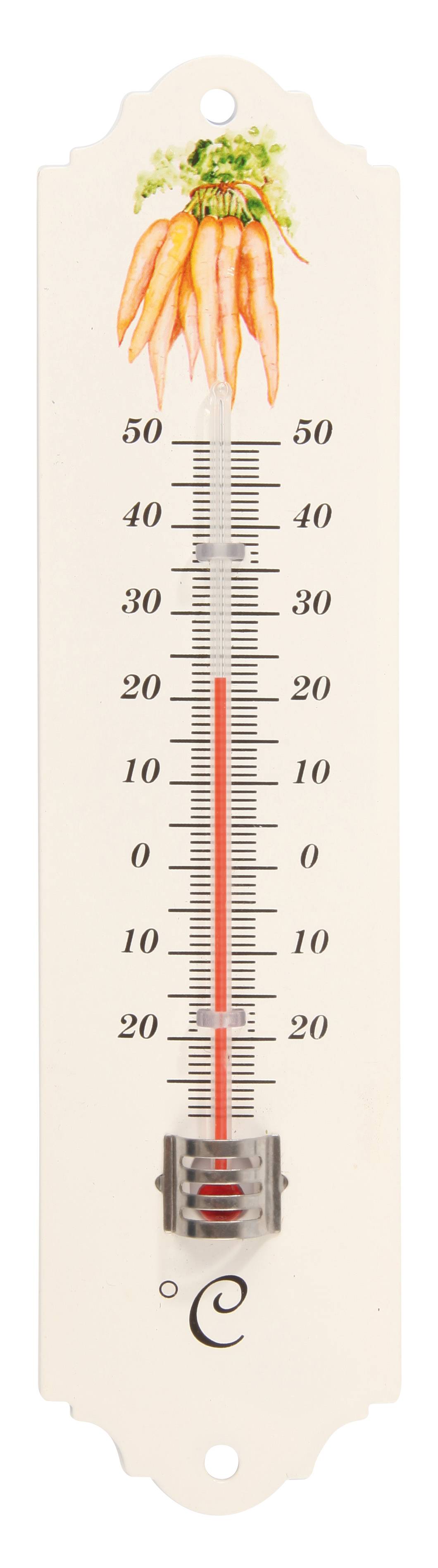 Thermomètre intérieur extérieur métal 20 cm S&J - Imagen 1