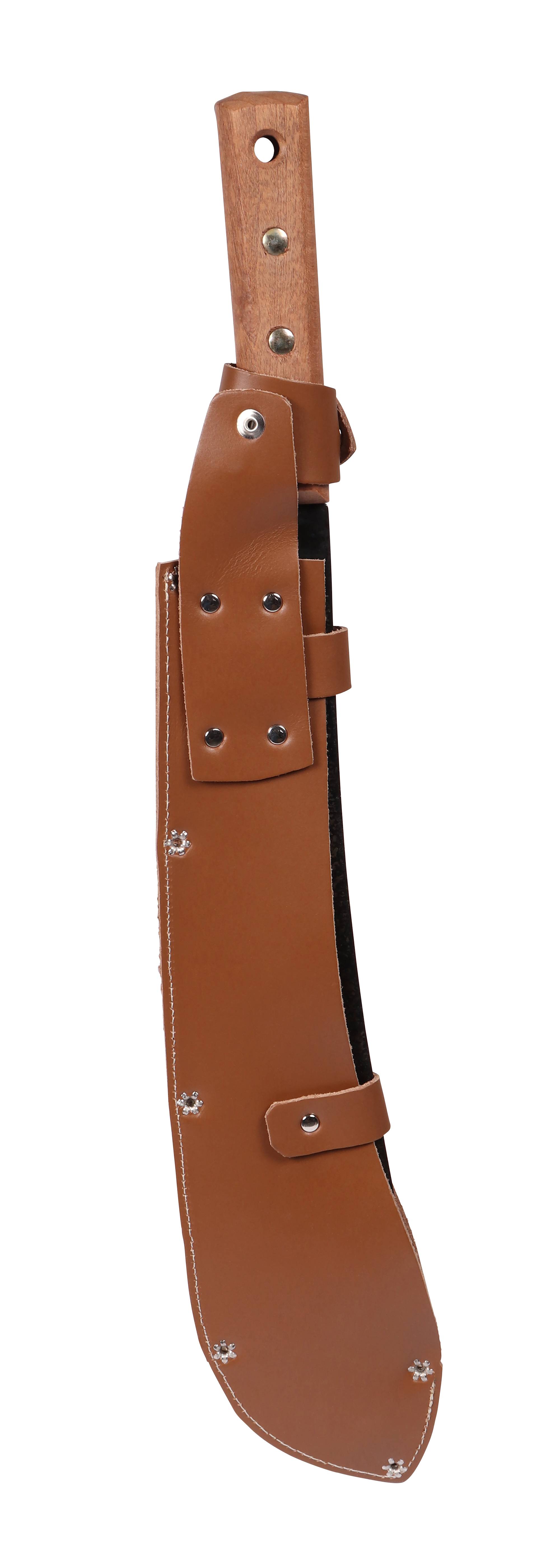 Machette poignée bois L 50 cm l 7 cm H 2,5 cm avec étui – S&J - Imagen 4