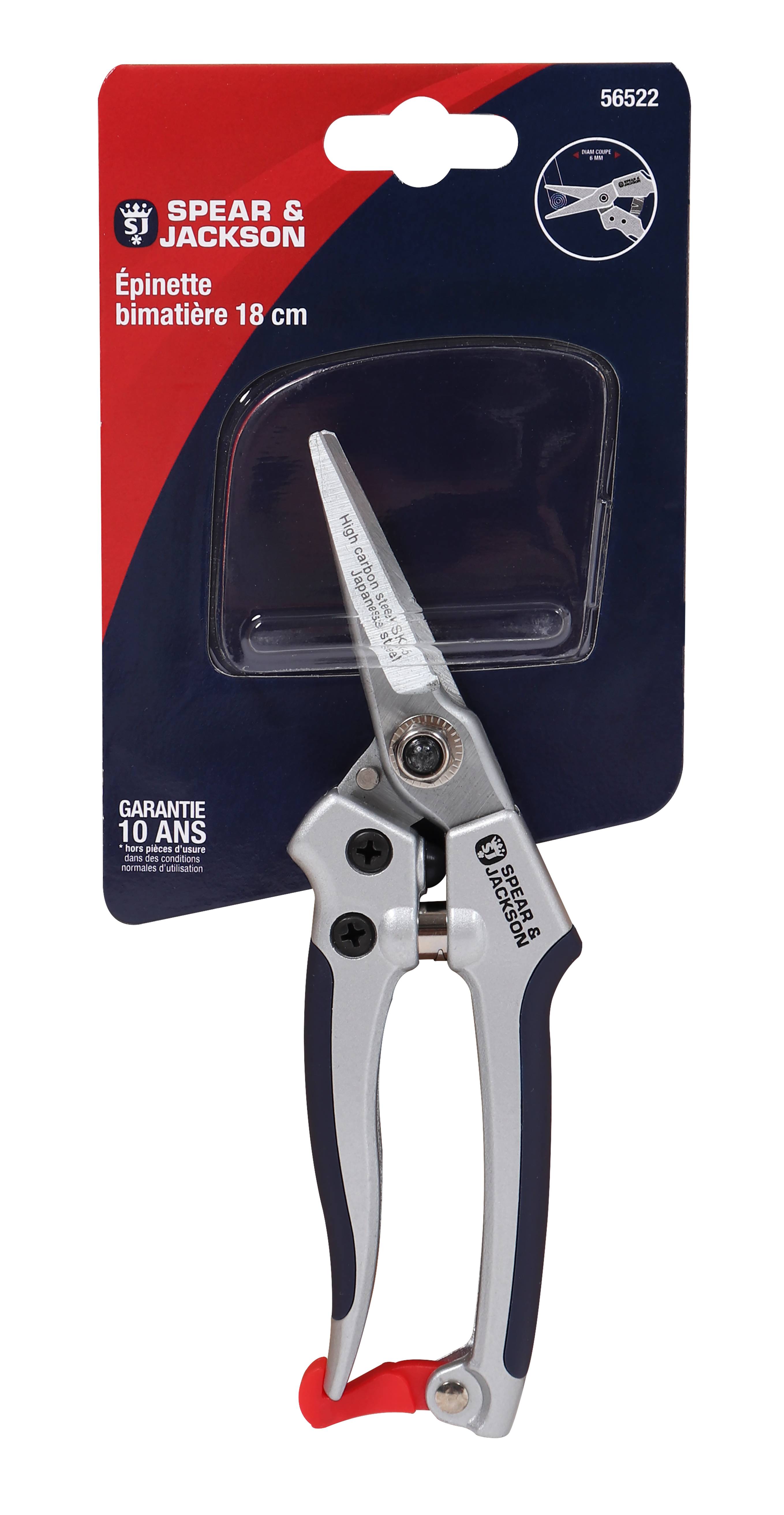 Épinette Sécateur Acier Aluminium Soft Touch 18 cm – S&J - Image 8