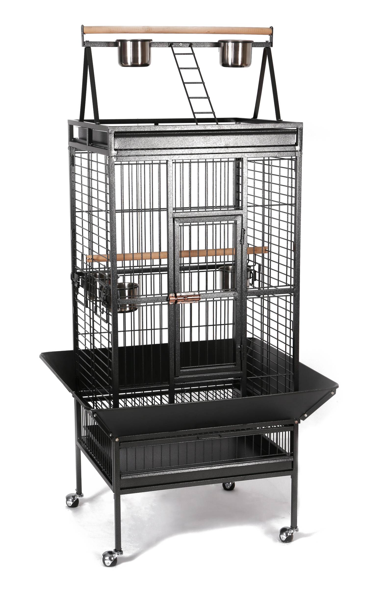 Cage pour perroquet métal martelé  L83xl78xH167cm – GALIO
