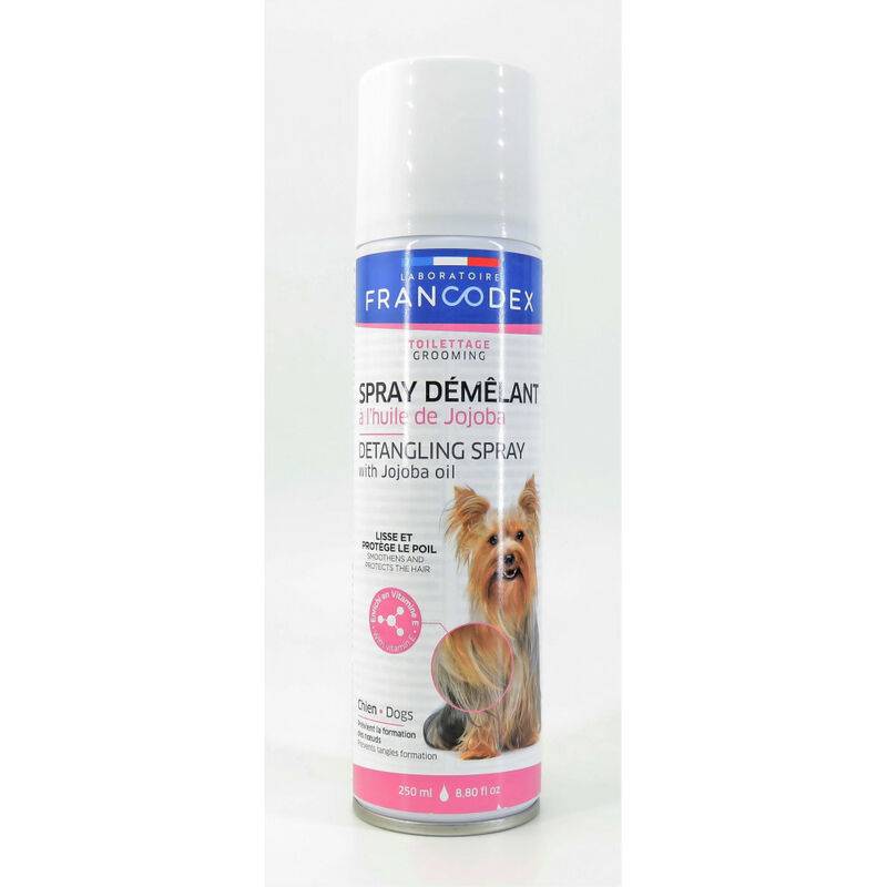 Spray démêlant à l'huile de jojoba 250 ml pour chiens - FRANCODEX - Image 4