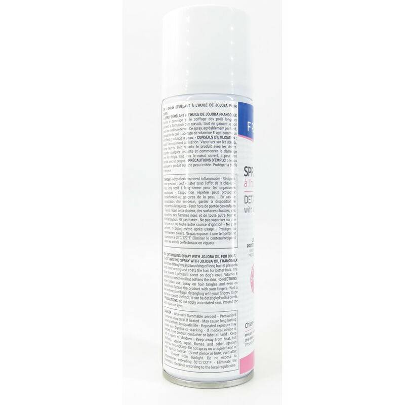 Spray démêlant à l'huile de jojoba 250 ml pour chiens - FRANCODEX - Image 3