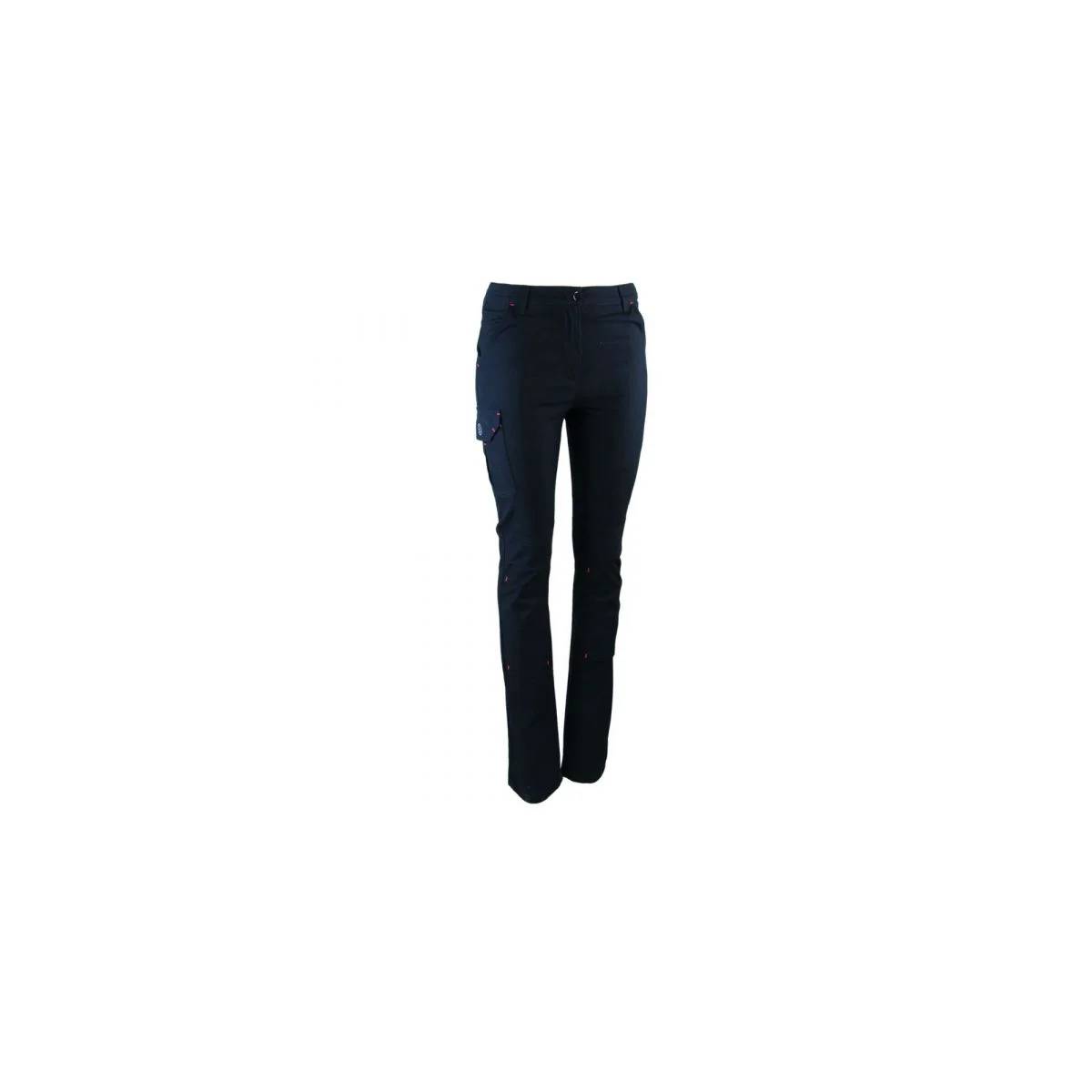 Pantalon de travail femme stretch noir - LMA - Imagen 4
