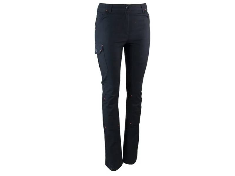 Pantalon de travail femme stretch noir - LMA - Imagen 1
